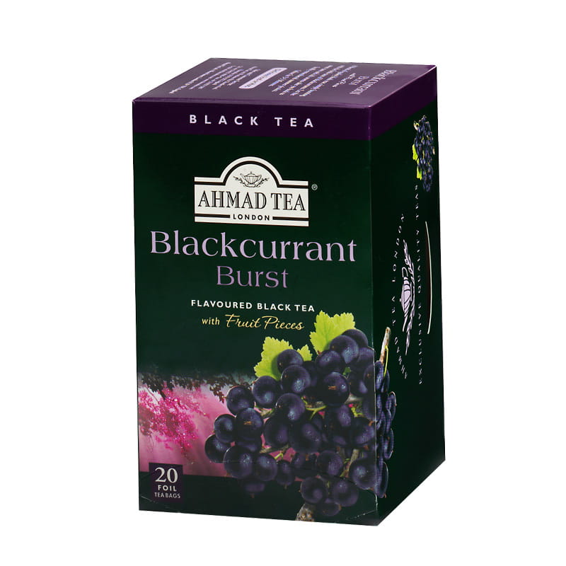 Herbata czarna smakowa – Czarna porzeczka (20 sztuk)